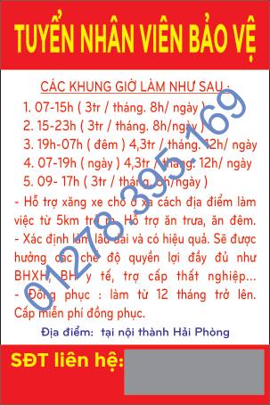 tuyen nhan vien bao ve