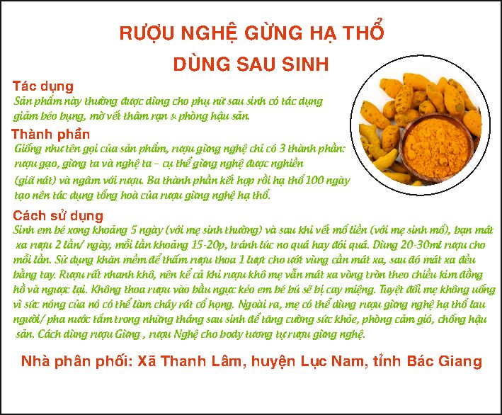 ruou nghe gung ha tho